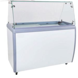 EFI 26'' Ice Cream Dipping Cabinet with Sneeze Guard