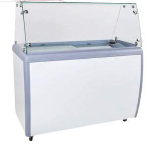 EFI 39'' Ice Cream Dipping Cabinet with Sneeze Guard