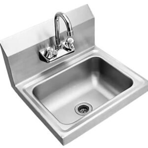 Stainless Steel Hand Sink with Drain Basket