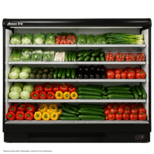 Alaska-Line 101'' Open Air Refrigerated Merchandiser with Curtain – 42.3 Cu.Ft. Capacity Remote or Self Contain