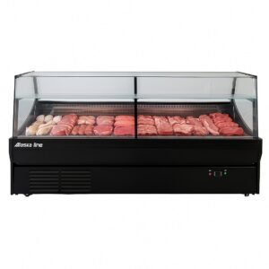 78'' Alaska-Line Square Deli and Meat Display Cooler with Storage