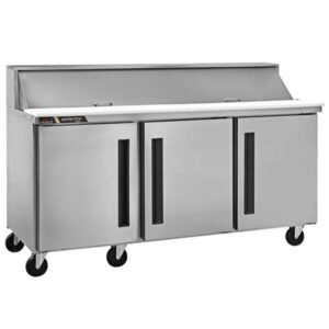 72" Centerline by Traulsen 3 Solid Doors Sandwich/Salad Prep Table