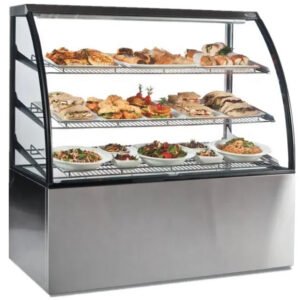 36'' CHEF Pastry Display Warmer Curved Glass