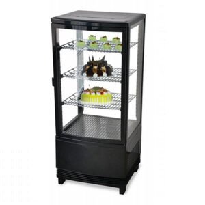 17'' Omcan Single Door Countertop Refrigerated Display Case 2.9 Cu.Ft -