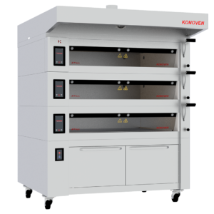 Konoven Electric Deck Oven Standing with Hood & Proofer Digital Utility Panel