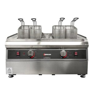 Omcan Double Tank Electric Pasta Cooker with Two 9L Capacity