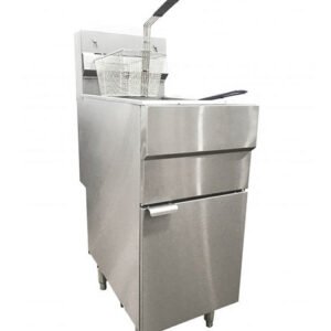 Omcan Propane Gas Floor Fryer with 120000 BTU