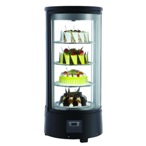 18" Omcan Rotating Circular Countertop Display Case