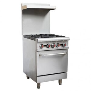 24'' CHEF 4 Burner Range with Oven