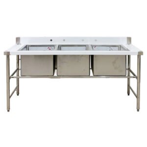Three Compartment 18''x18'' Sink