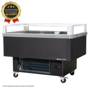 100'' Alaska-Line Open Display Double Temperature Island Freezer
