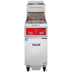 Vulcan Floor Model Gas Fryer 85-90LBS with Solid State Digital Controls Built-In Filtration System