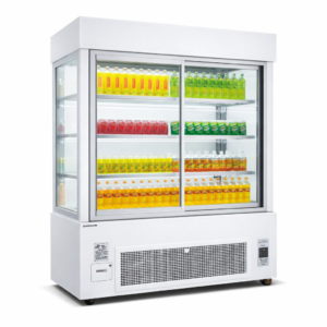 Alaska Line 70.8'' Upright Sliding Glass Door Beverage/Pastry Showcase Refrigerator