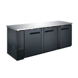 EFI 90″ 3 Door Solid Back Bar Refrigerator