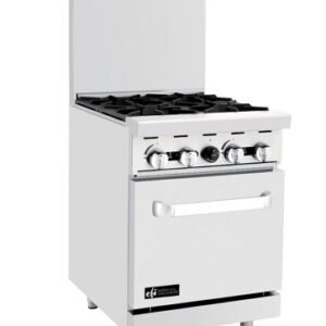 EFI 24″ Natural Gas Range With 4 Open Burner