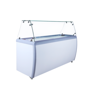 EFI 71'' Ice Cream Dipping Cabinet with Sneeze Guard