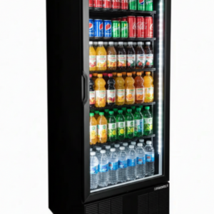 Habco ESM28HCTD-BLK 30" Wide 78" High 1 Swing Door Glass Refrigerator Merchandiser
