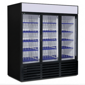 QBD 78.1" Three Glass Swing Door Cooler 67.18 Cu.ft.