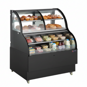 Omcan 48-inch Dual Service Open Refrigerated Floor Display Case
