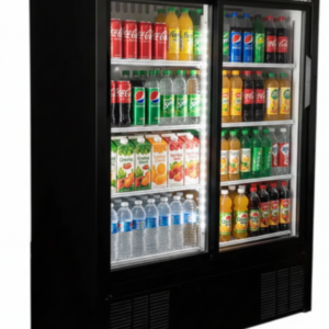 Habco 47" 8-Shelf Double Sliding Door Merchandising Refrigerator