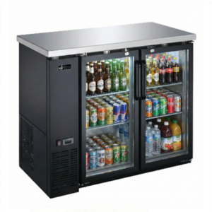 EFI 60″ 2 Door Glass Back Bar Refrigerator