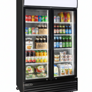 Kool-It 44.5" Double Glass Door Display Cooler - 31.1 Cu. Ft