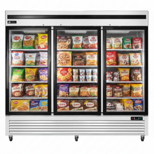 82″ EFI 3 Door Glass Reach In Freezer 74.3 Cu.Ft.