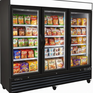 Kool-It 81" Triple Glass Door Display Freezer - 72 Cu. Ft.
