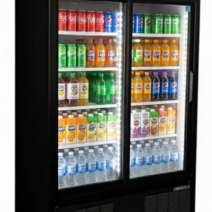 Habco 47" Wide 78" High 2 Swing Door Glass Refrigerator Merchandiser