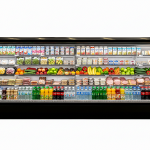 Alaska-Line 202'' - 16Ft. Open Air Merchandise Floor Display Cooler w/ Curtain Remote or Self Contain