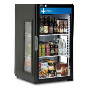 QBD 21.6" Single Glass Door Countertop Cooler w/Side Glass