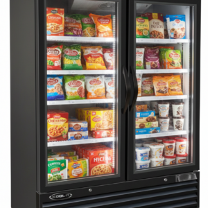 54'' Alaska Line Glass Double Door Freezer