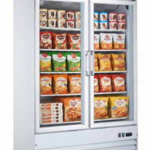 Omcan 49'' 2 Door Glass Door Freezer with 29 Cu.Ft.