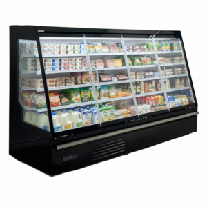 Alaska-Line 101'' Glass Door Merchandiser Cooler 4 Swing Doors 30 Cu.Ft. Capacity –
