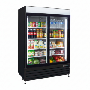 55'' EFI 2 Swing Glass Door Cooler 43.5 Cu.Ft.