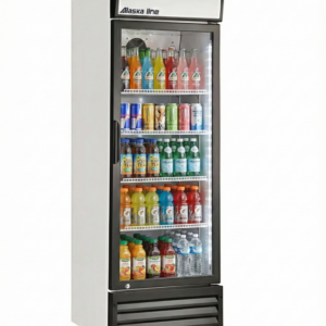 22'' Alaska-Line Single Glass Door Cooler 12.4 Cu.Ft.