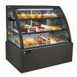 EFI 48'' Curved Glass Refrigerated Display Case 13.7 Cu.Ft -