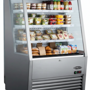 Kool-It 36.2" Grab and Go Open Air Cooler Display - 14 Cu. Ft. Capacity KOM-36 SS