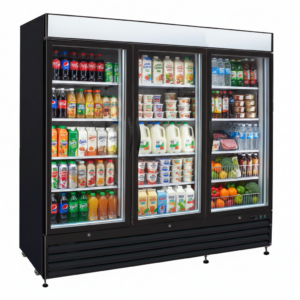 82'' EFI 3 Swing Door Glass Cooler 69.5 Cu.Ft.