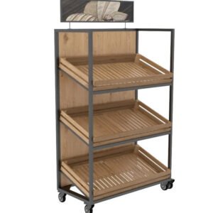 48'' Single Side Wood Bread Rack