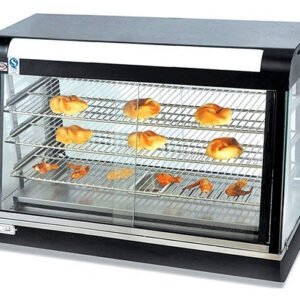 35" Curved Glass Countertop Display Warmer