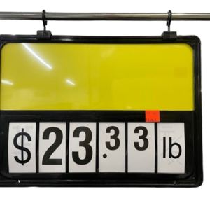 Plastic Sign Holder for Display Racks