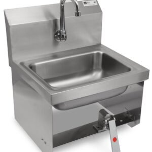 EFI 17″ x 15″ Wall Mounted Hand Sink With Faucet & Knee Valve