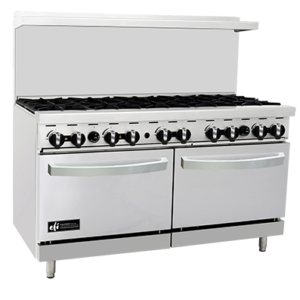 EFI 60″ Natural Gas Range With 10 Open Burner