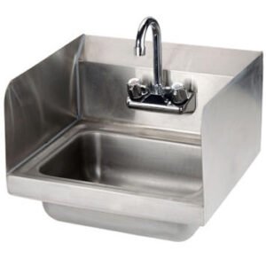 EFI 17″ x 15″ Wall Mounted Hand Sink With Faucet & Splash Guard