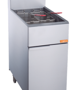 BRIKA Commercial Natural Gas Deep Fryer 50 lbs Oil Capacity 120000 BTU