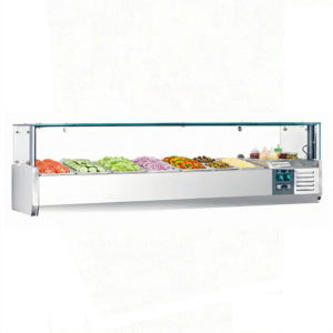 48" CHEF Refrigerated Countertop Topping Rail
