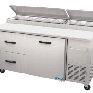 67'' Pro-Kold Single Door 2 Drawers Pizza Prep Table