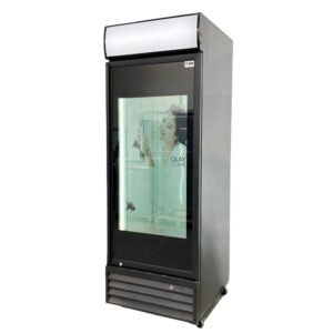 CHEF 28'' Single Glass Door Cooler with Advertising Digital Screen