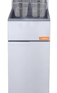 BRIKA Commercial Natural Gas Deep Fryer 40 lbs Oil Capacity 90 000 BTU